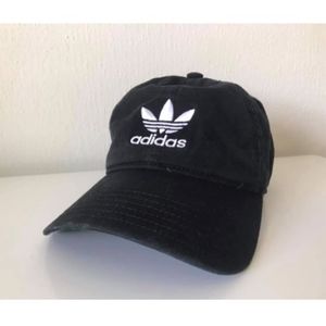 Adidas Black Trefoil Baseball Cap Women's